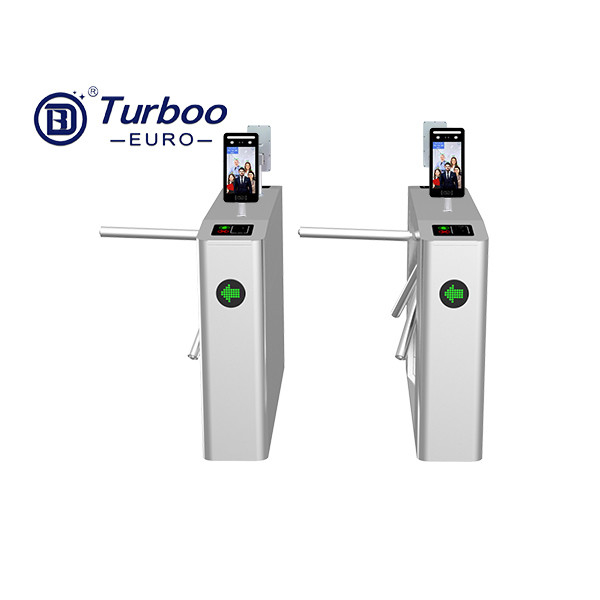 کنترل دسترسی RFID سه پایه دروازه تورنستیلس استیل کامل با نشانگر LED توربو